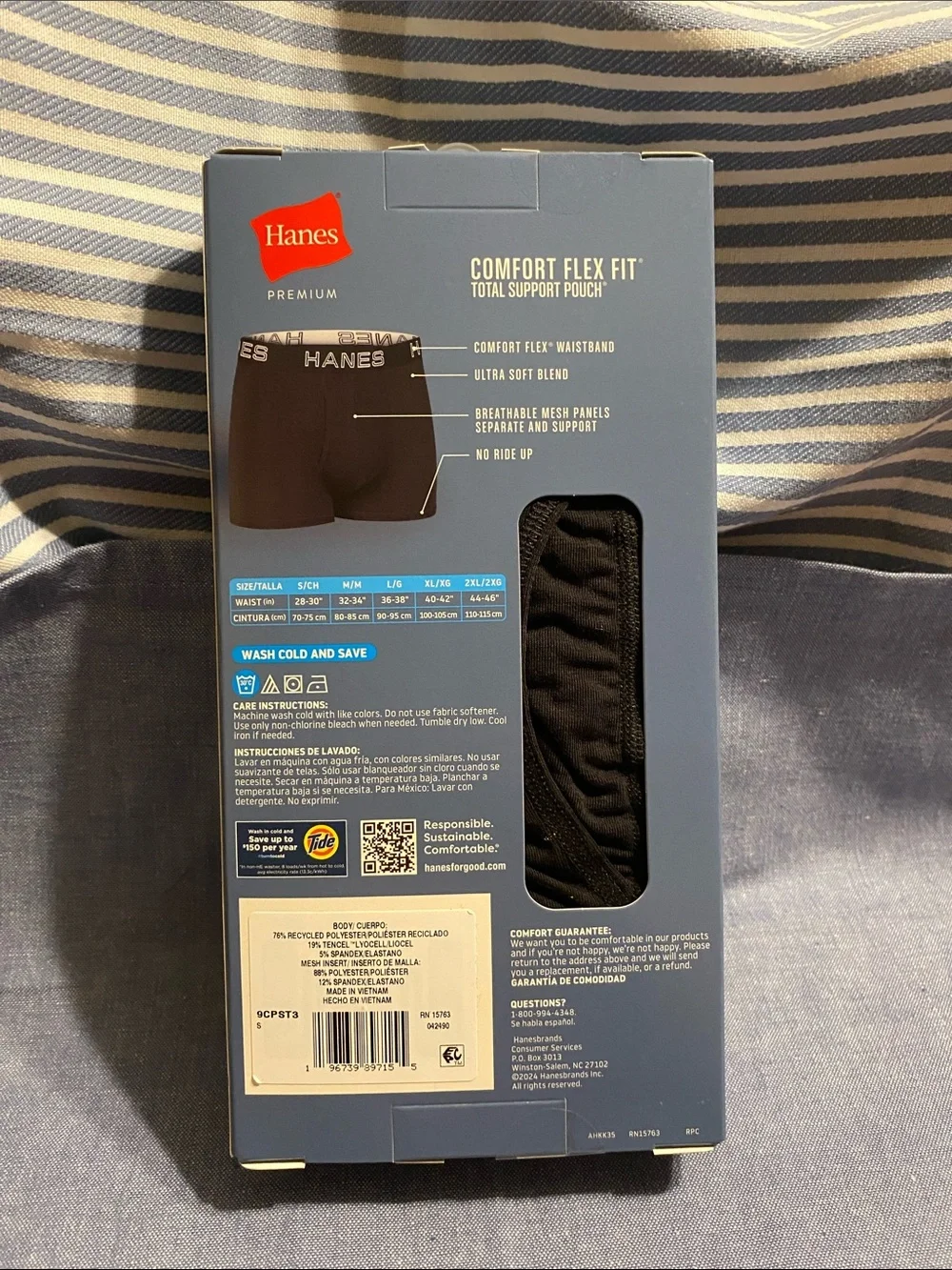 Hanes three pack